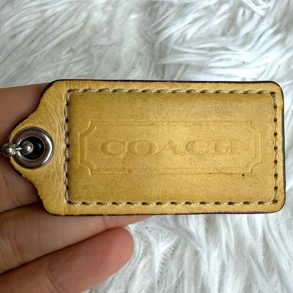 2" COACH  Fob Bag Charm Hang tag Hangtag - Picture 1 of 2